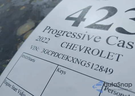 2022 Chevrolet Silverado 4Wd Short Bed Custom Trail Boss/4Wd Standard Bed Custom Trail Boss z USA, uszkodzony, nr VIN 3GCPDCEKXNG512849